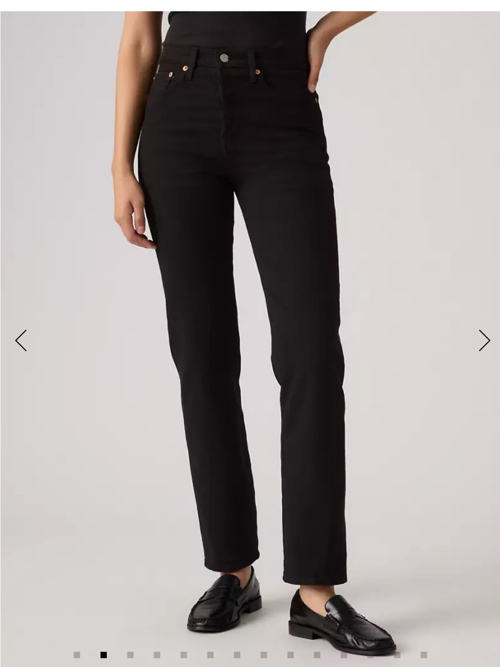 Levi’s wedgie straight black size 29”